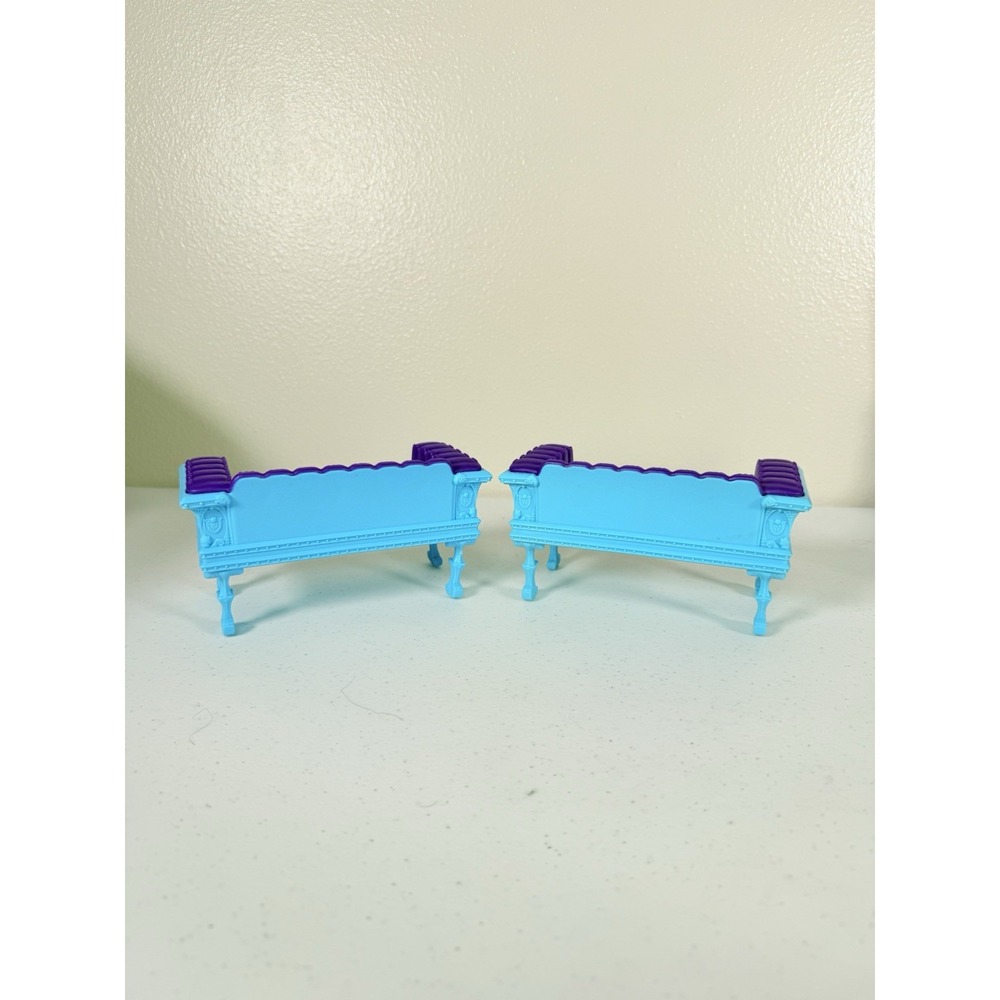 2 Monster High Doll's Deadluxe High School Playset Sofa Couch Furniture Mattel - Picture 2 of 6